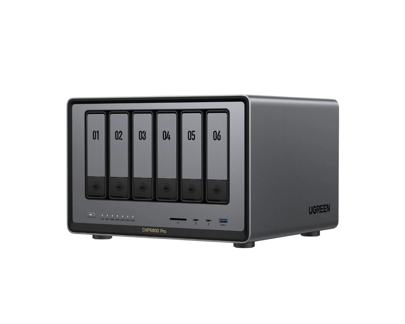 UGREEN NASync DXP6800 Pro 6-Bay NAS – Diskless Network Attached Storage with Dual 10GbE