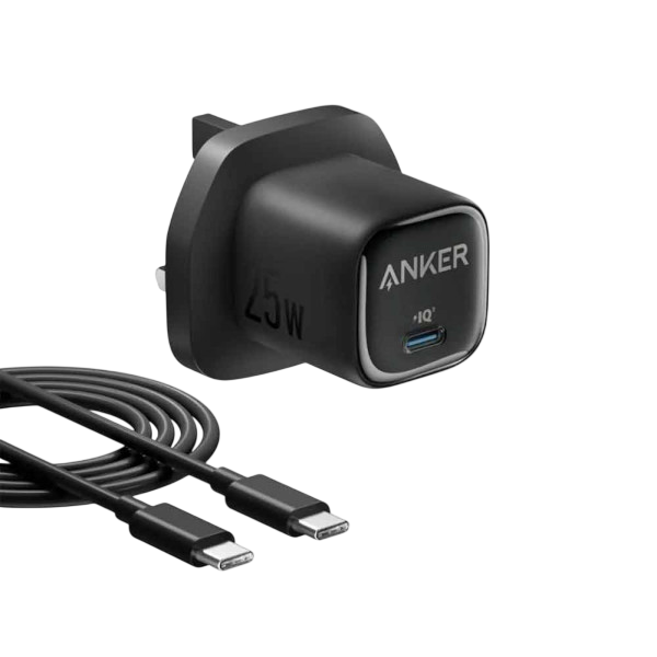 Anker 25W USB-C Fast Charger B2656K11 – Compact Wall Charger with USB-C to USB-C Cable