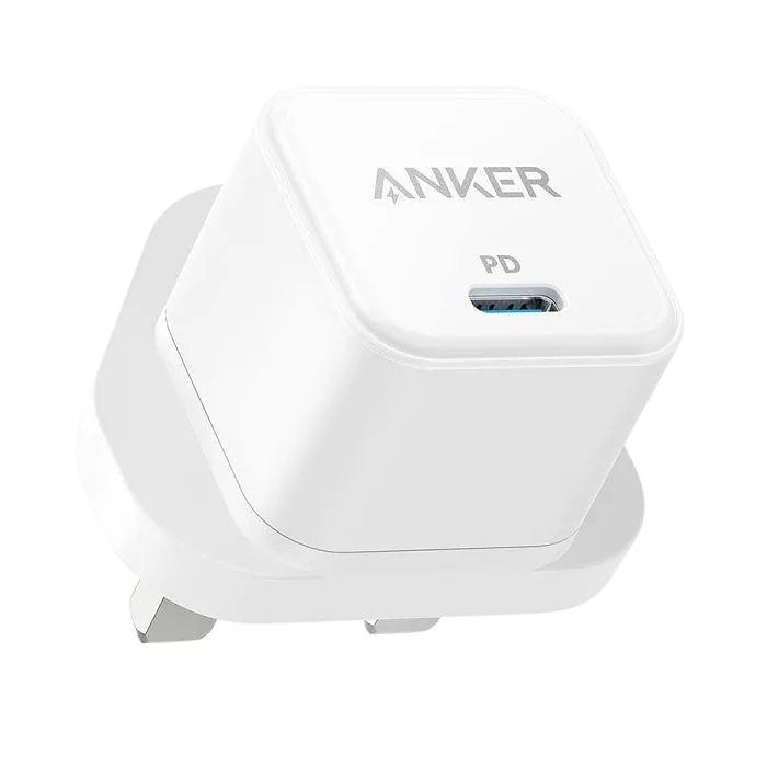 Anker PowerPort III 20W Cube A2149K22 – Compact USB-C PD Fast Wall Charger for iPhone & Android (White)