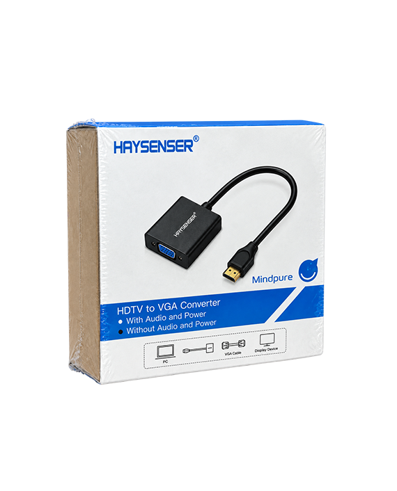 HDMI To VGA Adapter HDMI Male To VGA Female Converter (Black)