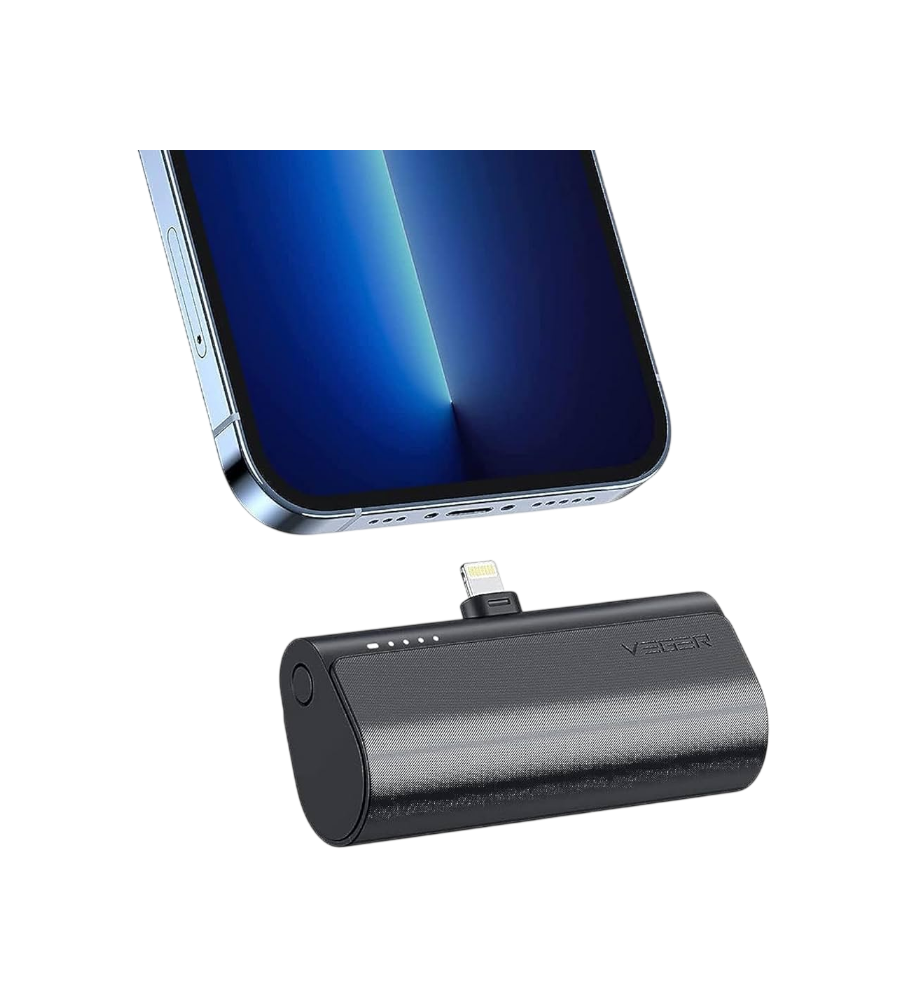 Veger VP-0556P Mini Power Bank 5000mAh 20W PD Fast Charging Portable Charger (Black)