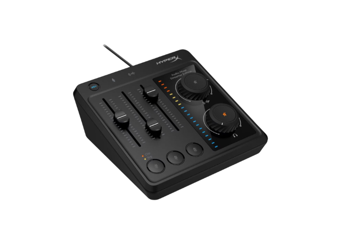 HyperX Audio Mixer 73C12AA – USB Gaming Audio Controller with XLR Mic Input & Multi-Stream Control (Black)