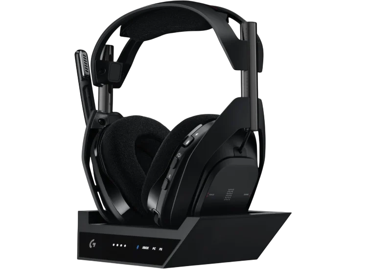Logitech ASTRO A50 Wireless Gaming Headset with Base Station – Dolby Audio, LIGHTSPEED Wireless Gaming Headset (Black)