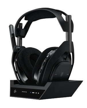 Logitech G ASTRO A50 Wireless Gaming Headset + Base Station – LIGHTSPEED Dolby Audio (Black)