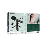 Green Lion GM-94X Wireless Microphone – 2.4GHz Clip-On Lavalier Mic with Noise Cancellation & 20m Range (Black)