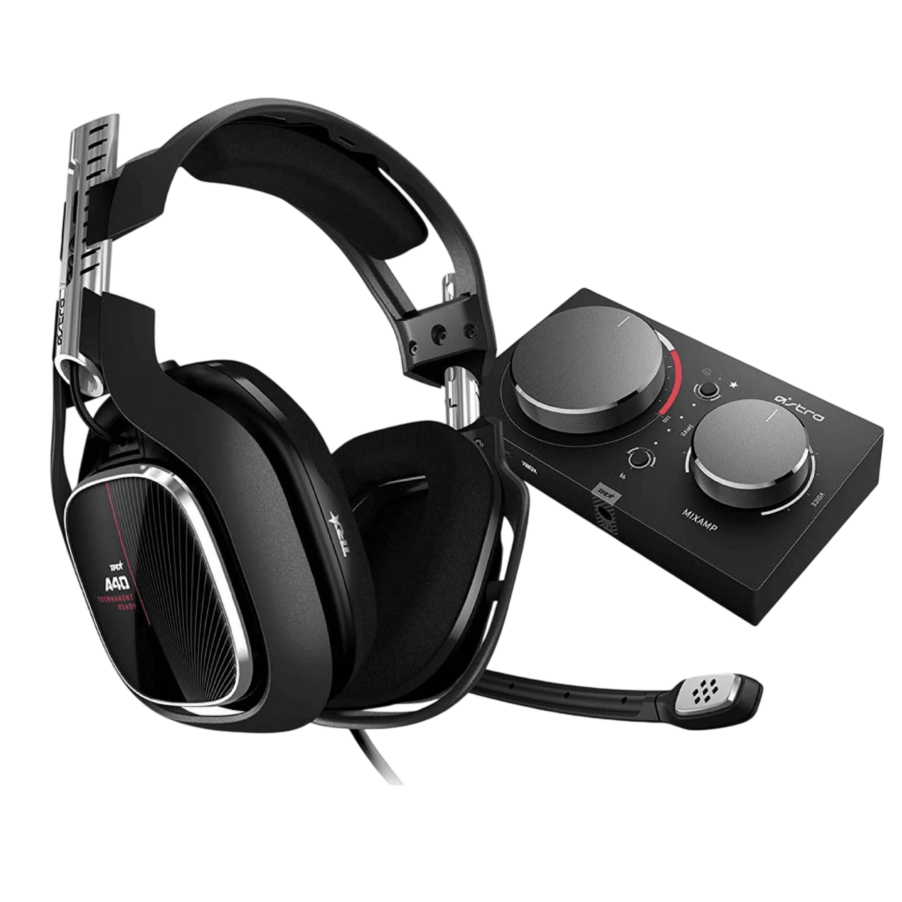 Logitech ASTRO A40 TR Gaming Headset + MixAmp Pro TR – Tournament-Grade Open-Back Esports Headset (Black)