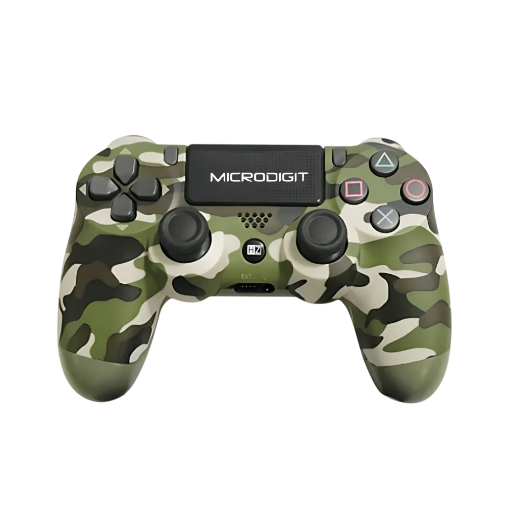 Microdigit Raider MD10WC PS4 Wireless Gaming Controller – Dual Shock, Motion Sensor & Touchpad Gamepad (Green)