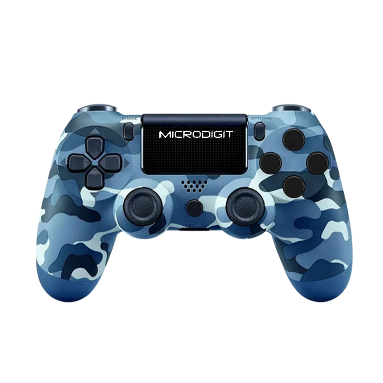 Microdigit Raider MD10WC PS4 Wireless Gaming Controller – Dual Shock, Motion Sensor & Touchpad Gamepad (Blue)