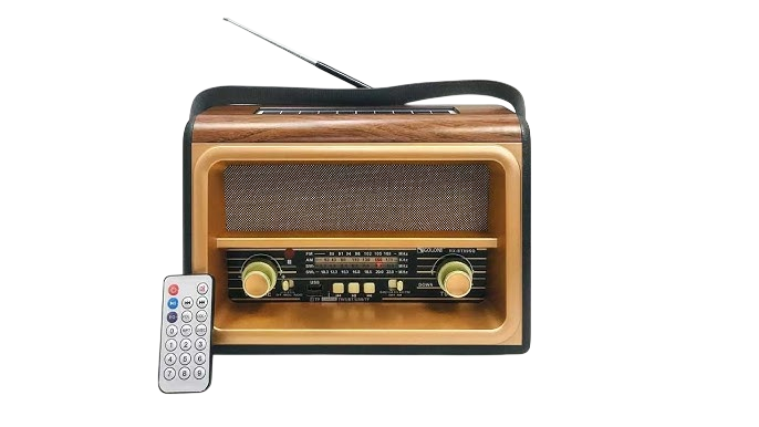 GOLON RX-BT88SQ Retro Vintage Bluetooth Radio Speaker – FM/AM/SW Portable Boombox with USB, TF Card & AUX (Green)