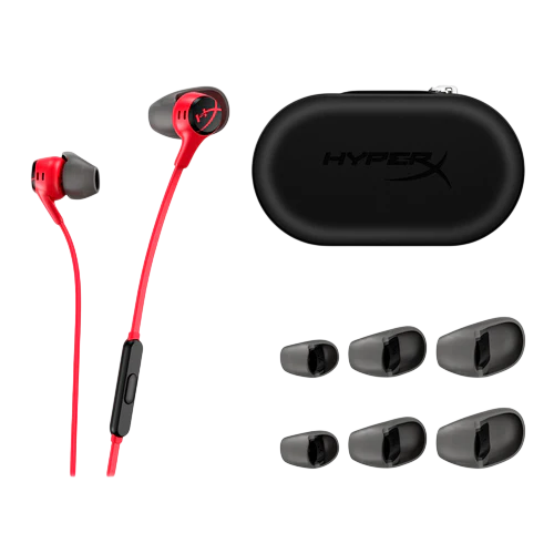 HyperX Cloud Earbuds II Gaming Earphones 70N24AA – Wired 3.5mm In-Ear Gaming Headset with Mic (Black)
