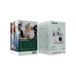 Green Lion GLM Wireless Mic Lite – Universal Type-C / Lightning / 3.5mm AUX Lavalier Microphone (Camera Compatible, White)
