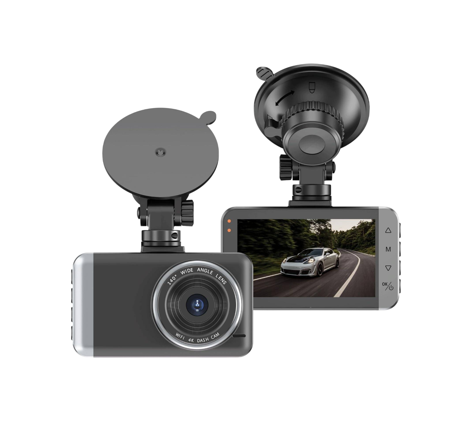 Green Lion Dash Cam Pro Front and Rear Dual Car Camera Black Full HD Driving Recorder