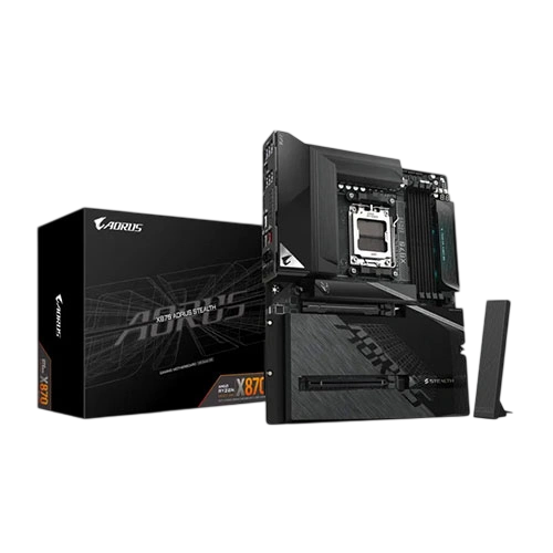GIGABYTE X870 A STEALTH AORUS WiFi 7 Motherboard – AMD X870 AM5 ATX DDR5 PCIe 5.0