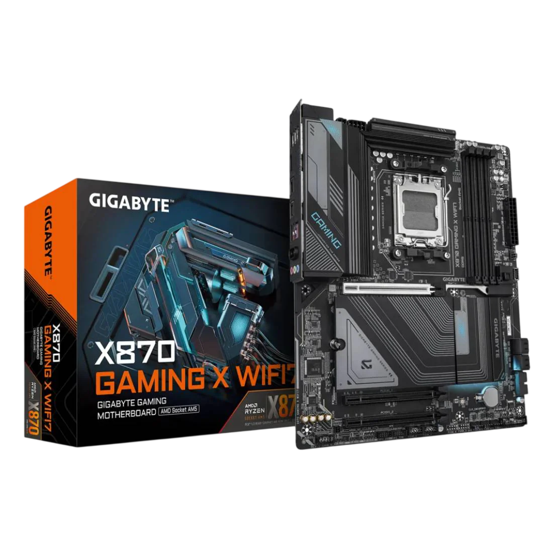GIGABYTE X870 GAMING X WiFi 7 Motherboard – AMD X870 AM5 ATX DDR5 PCIe 5.0