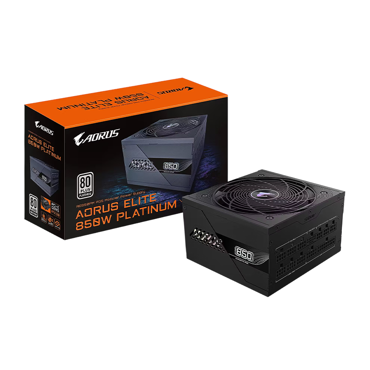 GIGABYTE AORUS ELITE P850W 850W 80 PLUS Platinum Fully Modular PCIe 5.1 ATX 3.1 Power Supply