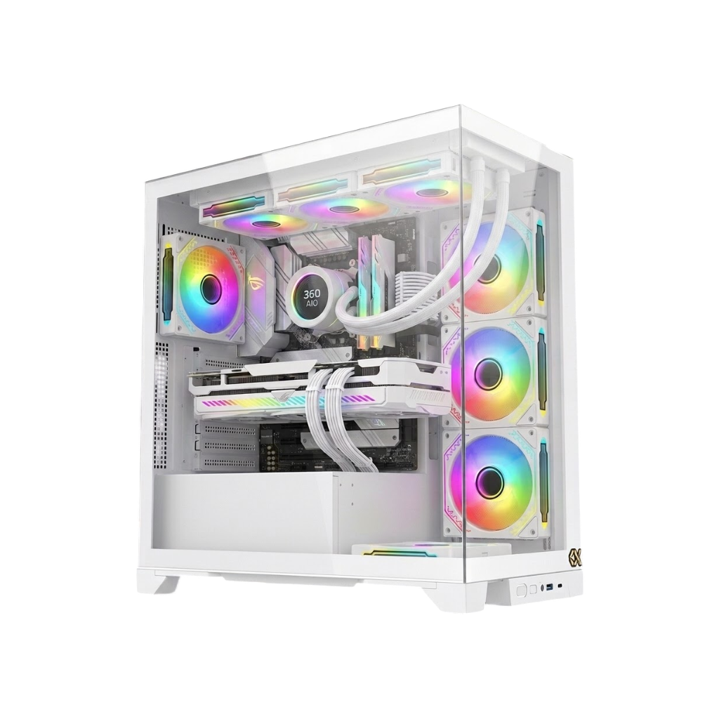 AMD Ryzen 5 9600X RTX 5060 AERO White Gaming PC – 16GB DDR5, 1TB PCIe 5.0 SSD, WiFi 7