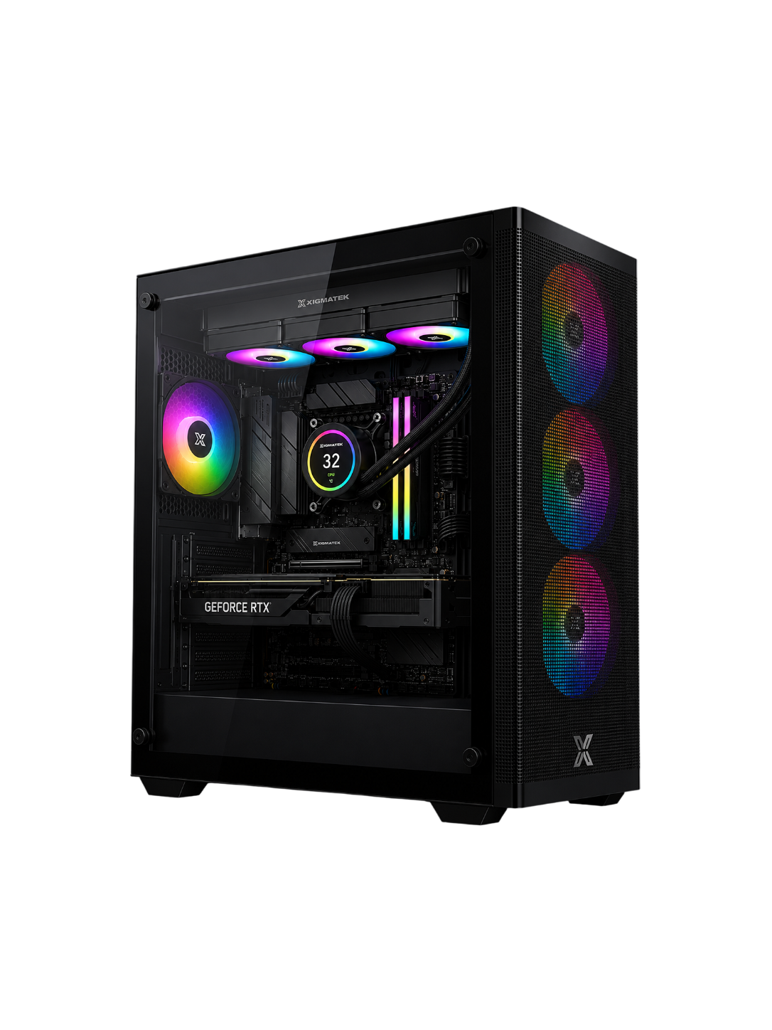 Intel Core i7-14700F RTX 5070 Gaming PC – 32GB DDR4 RAM, 1TB PCIe 4.0 NVMe SSD, 750W PSU