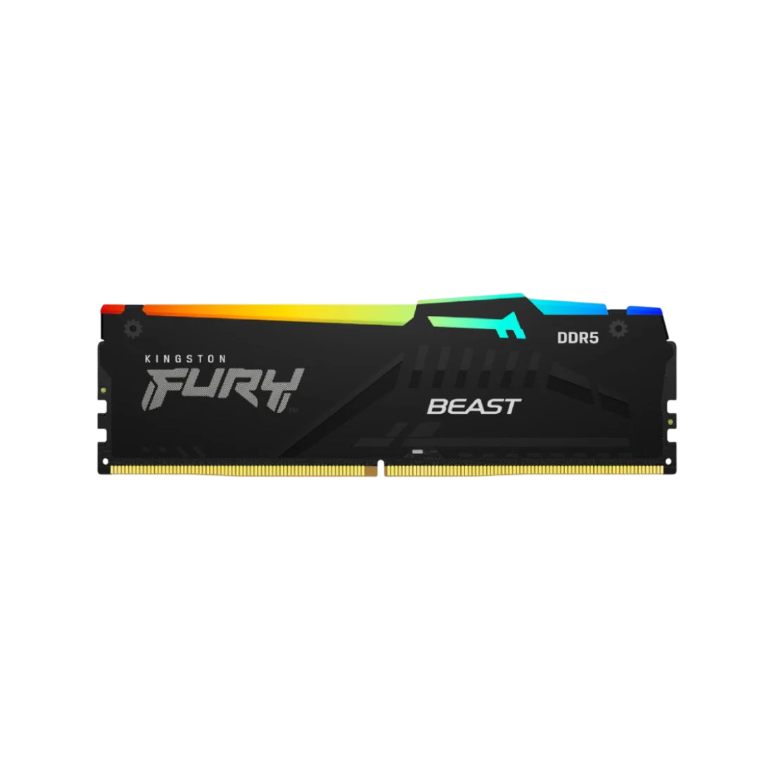 Kingston FURY Beast RGB 16GB DDR5 6000MT/s UDIMM Gaming RAM – Black