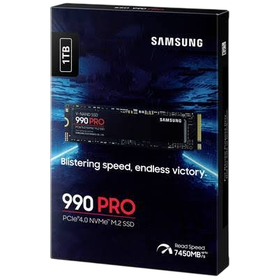 Samsung 990 PRO 1TB PCIe 4.0 NVMe M.2 SSD