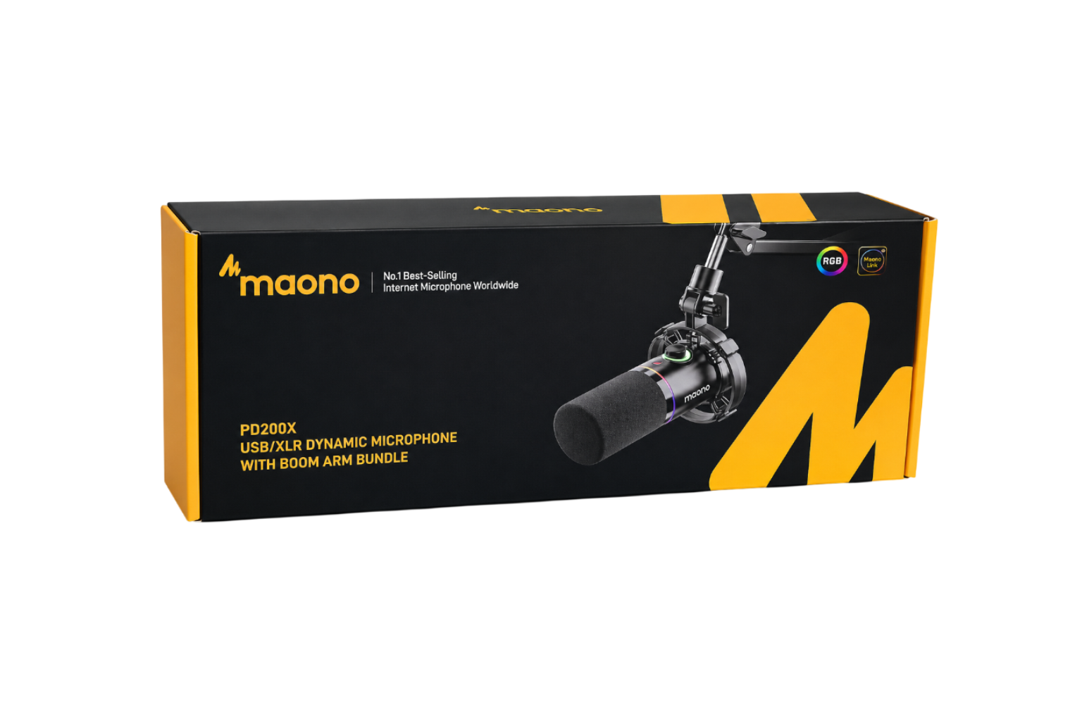 Maono PD200X USB & XLR Dynamic RGB Microphone