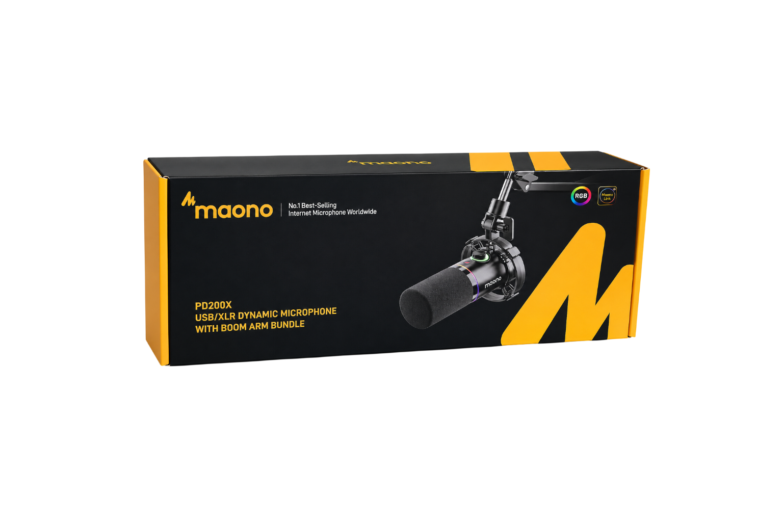 Maono PD200X USB & XLR Dynamic RGB Microphone