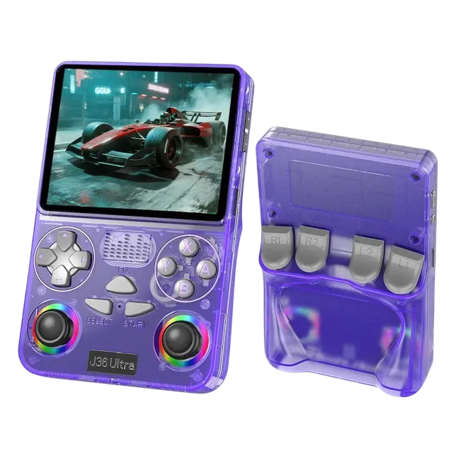 X36 Ultra Handheld Game Console – 64GB TF Card Purple