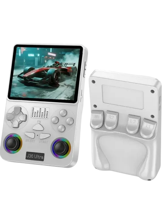 X36 Ultra Handheld Game Console – 64GB TF Card White