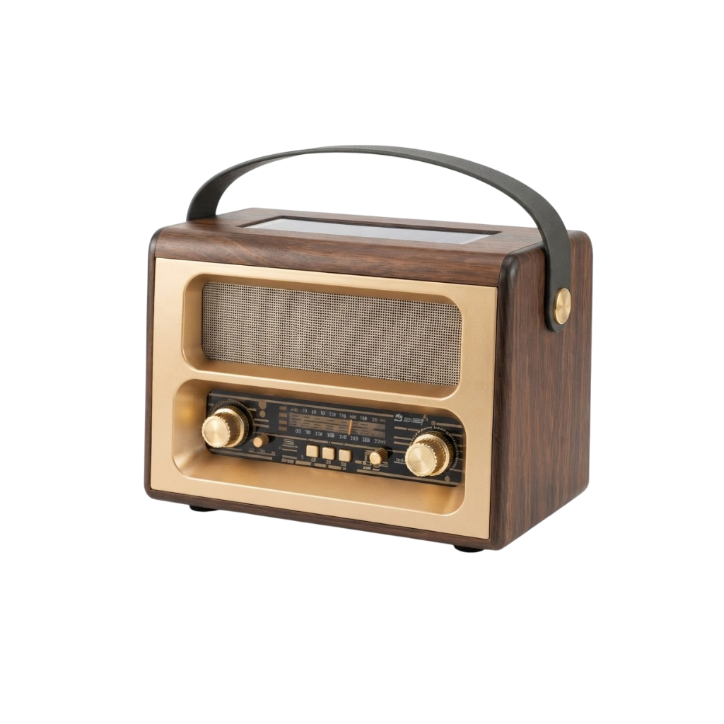 GOLON RX-BT88SQ Retro Vintage Bluetooth Radio Speaker – FM/AM/SW Portable Boombox with USB, TF Card & AUX (Green)