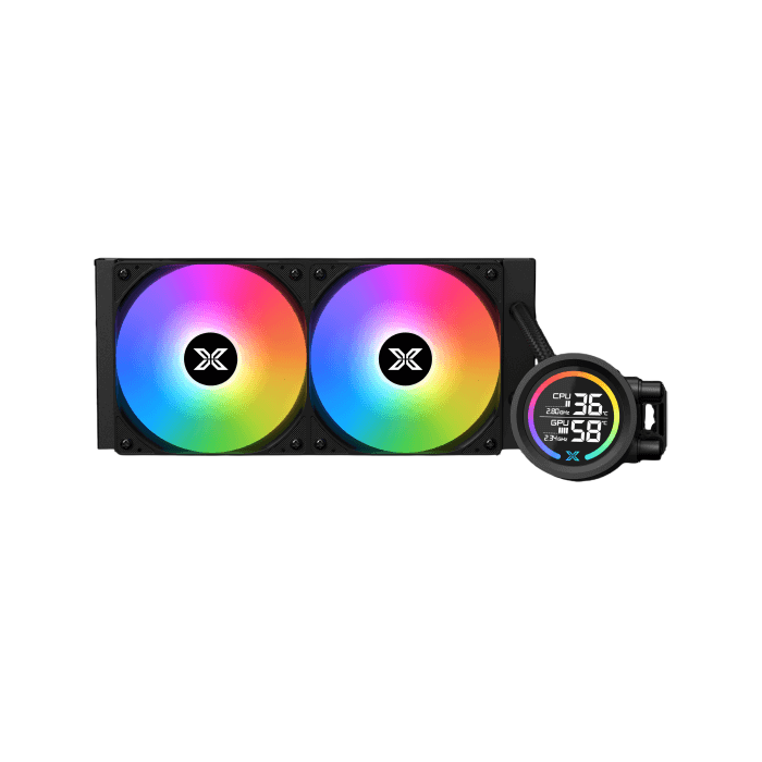 XIGMATEK LK 240 Digital LCD ARGB PWM AIO Liquid CPU Cooler – Black