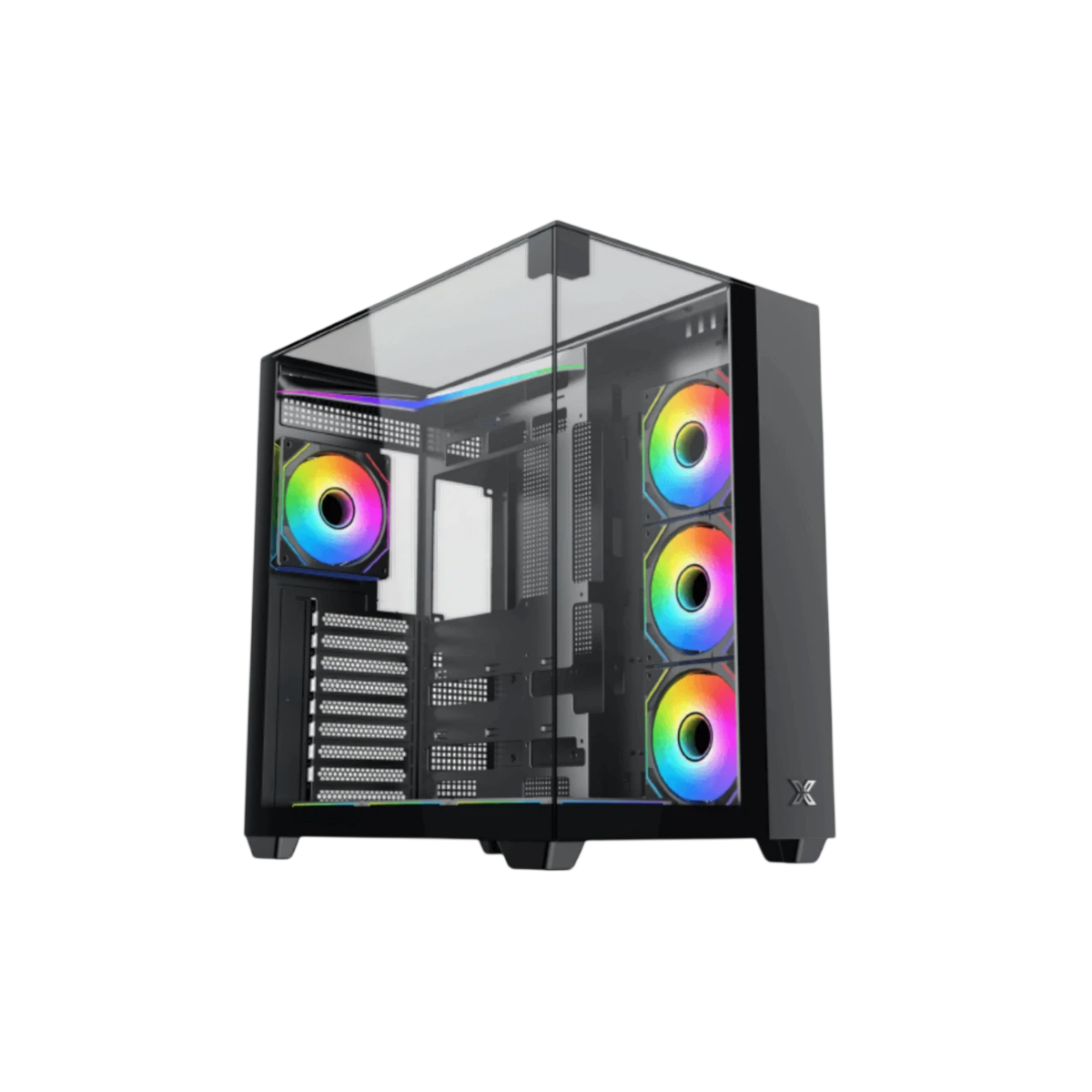XIGMATEK AQUA V INF Mid-Tower ATX Gaming PC Case – Black