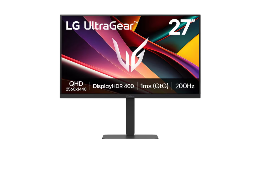 LG UltraGear 27G610A-B 27-Inch QHD IPS Gaming Monitor – 200Hz, 1ms, HDR400, FreeSync Premium