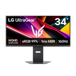 LG UltraGear 34G600A-B 34-Inch WQHD Curved Gaming Monitor – 160Hz, FreeSync Premium