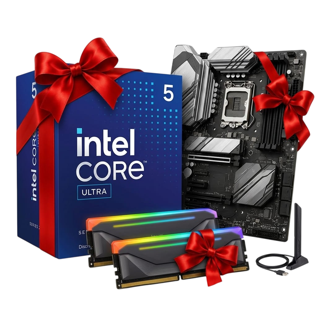 Intel Core Ultra 5 225F PC Components Combo Deal – ASUS PRIME B860-PLUS WiFi Motherboard & 32GB DDR5 RGB RAM