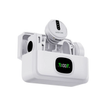 Green Lion GLM Wireless Mic Lite – Universal Type-C / Lightning / 3.5mm AUX Lavalier Microphone (Camera Compatible, White)