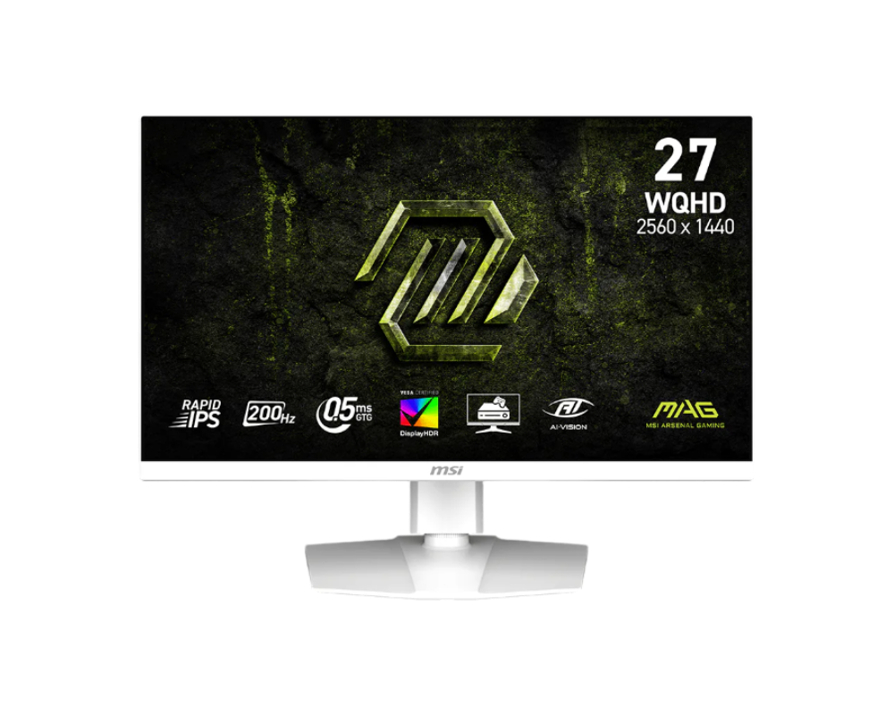 MSI MAG 274QRFW E20 27-Inch WQHD Rapid IPS 200Hz Gaming Monitor – 0.5ms