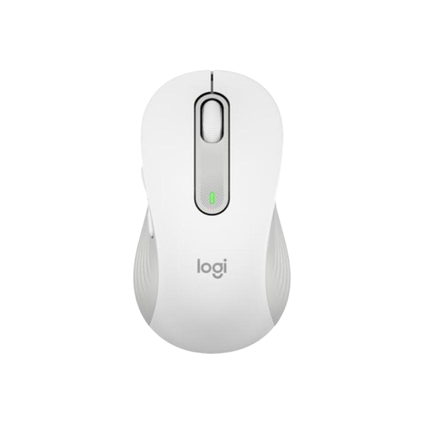 Logitech Signature M650 L Left-Hand Wireless Bluetooth Mouse – White