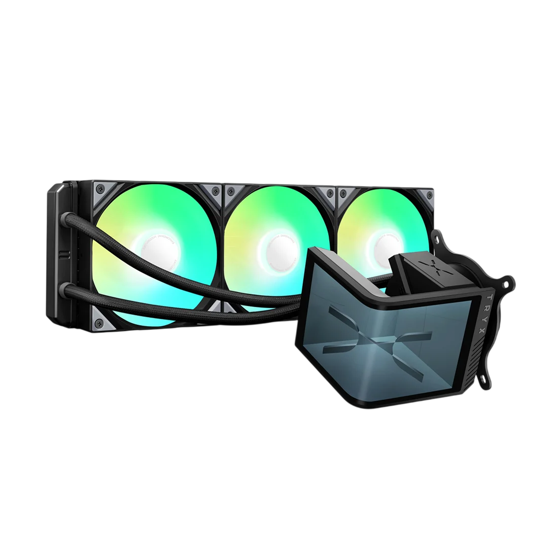 TRYX Panorama SE ARGB 360mm AIO Liquid CPU Cooler – Black