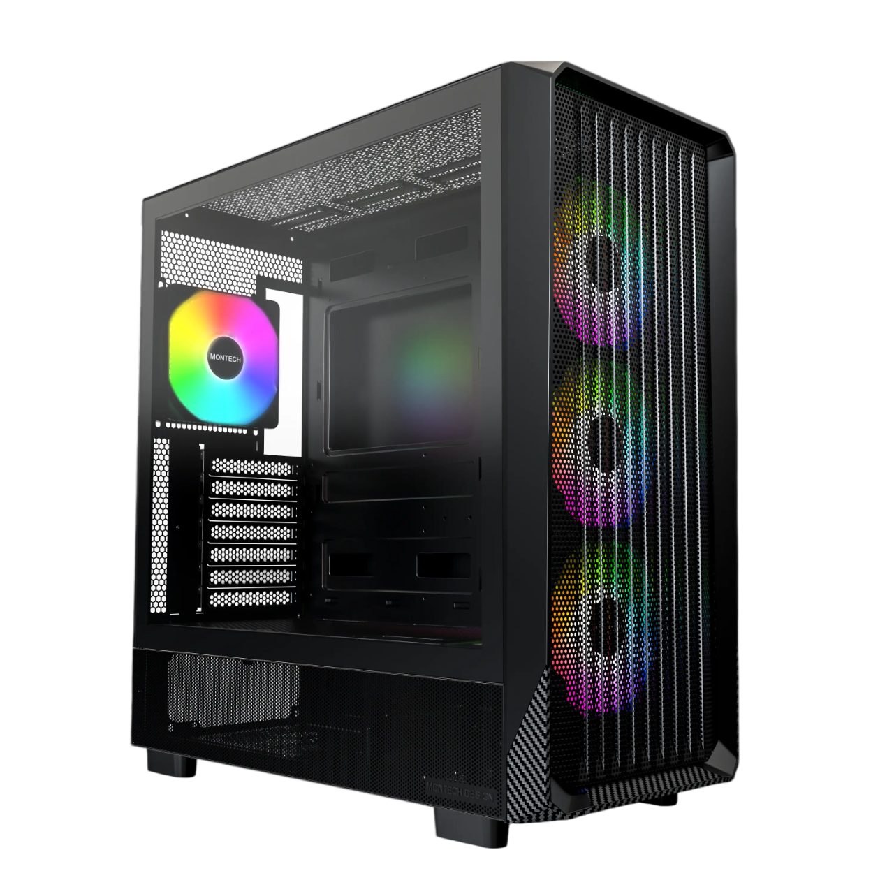 Intel Core i7-14700F Gaming PC – RTX 5070 12GB | 32GB DDR5 6400MHz | 1TB PCIe 4.0 NVMe | 360mm AIO Liquid Cooling | Montech X5 Black Case