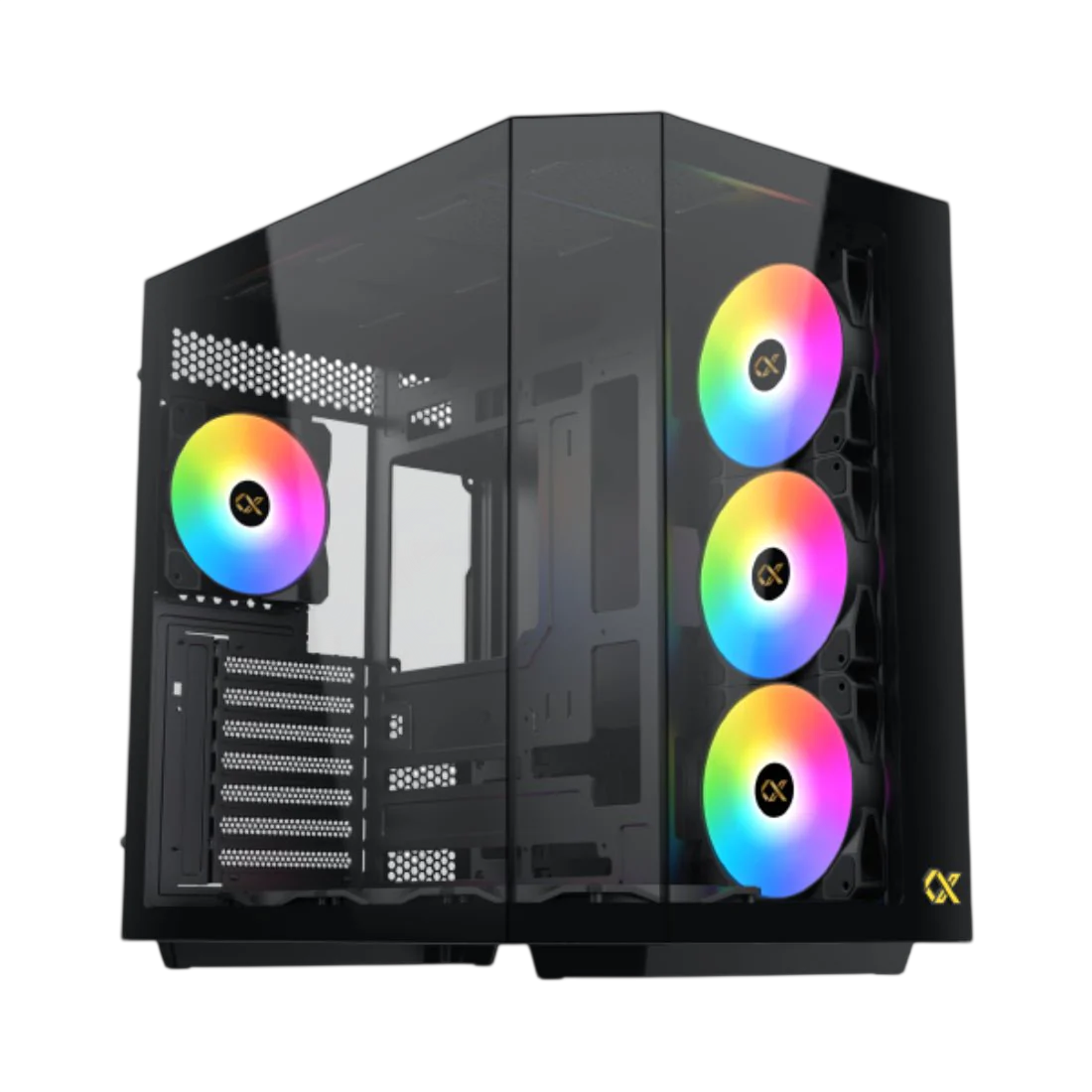 XIGMATEK Cubi II Black Mid-Tower E-ATX Gaming Case (Tempered Glass)XIGMATEK Cubi II Black Mid-Tower E-ATX Gaming Case (Tempered Glass)XIGMATEK Cubi II Black Mid-Tower E-ATX Gaming Case (Tempered Glass)