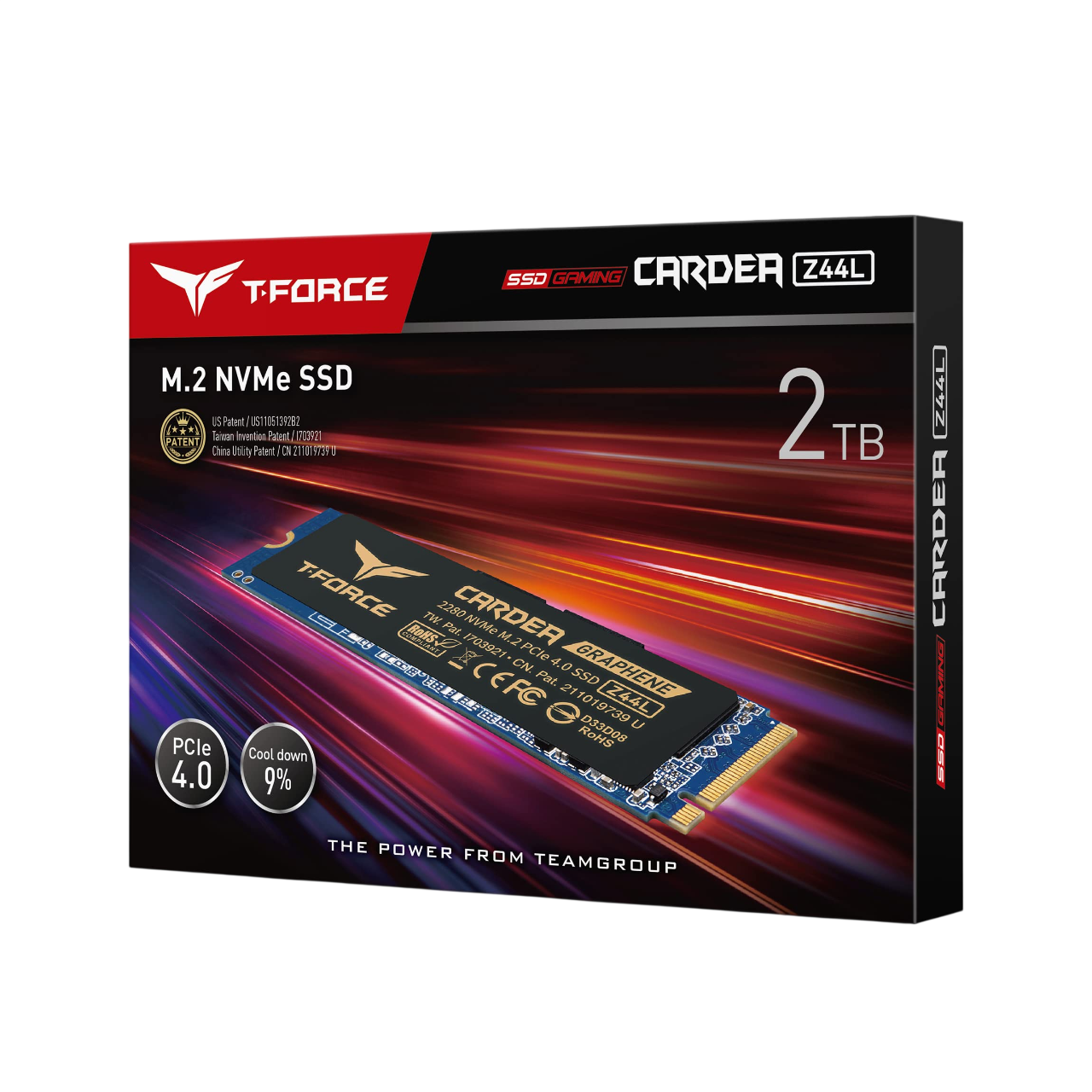 T-FORCE CARDEA Z44L 2TB M.2 NVMe PCIe Gen4 SSD – High-Speed Gaming & Creator Storage