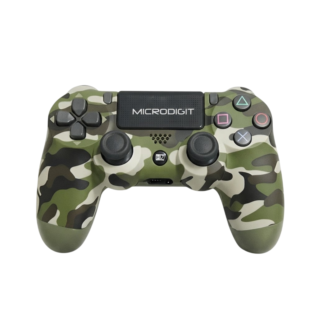 Microdigit Raider MD10WC PS4 Wireless Gaming Controller – Dual Shock, Motion Sensor & Touchpad Gamepad (Green)