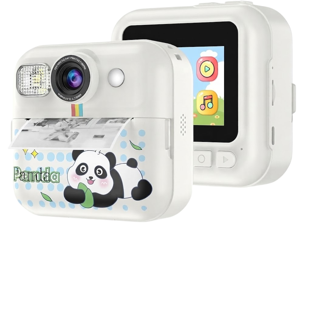 Kids Mini Instant Print Camera – 2.4” Screen 48MP Digital Camera with 1080P Video & Thermal Instant Photo Printer White