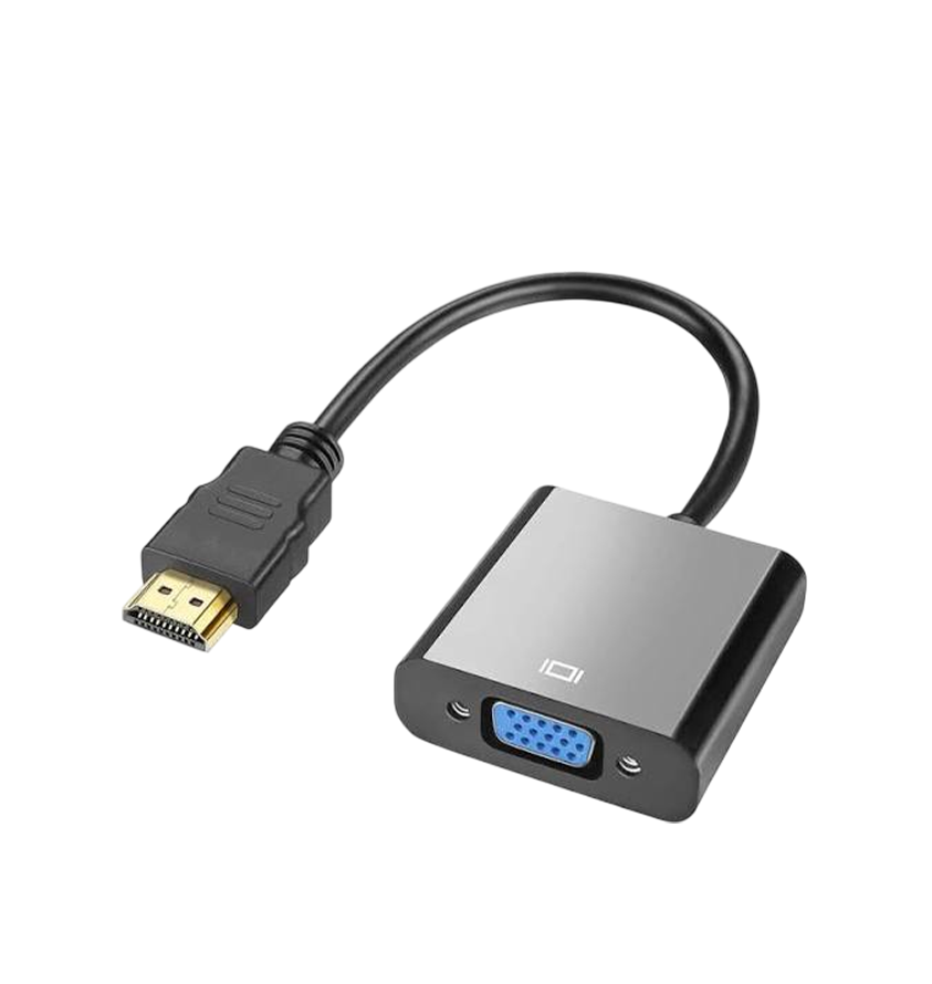 HDMI To VGA Adapter HDMI Male To VGA Female Converter (Black)