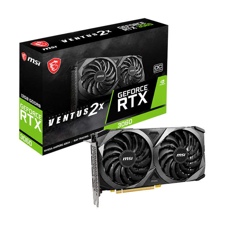 MSI GeForce RTX™ 3060 Ventus 2X 12GB OC Graphics Card