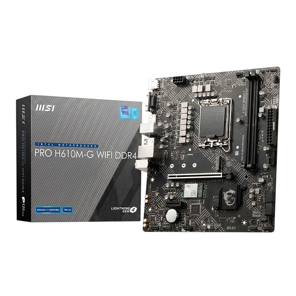 MSI PRO H610M-G DDR4 Micro ATX Motherboard