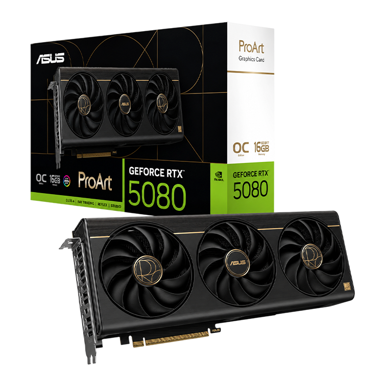 ASUS ProArt GeForce RTX 5080 16GB GDDR7 Graphics Card – Creator & AI GPU
