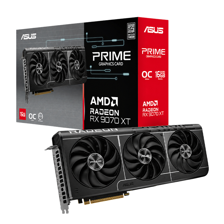 ASUS Prime Radeon RX 9070 XT OC Edition 16GB – High-Performance Gaming GPU