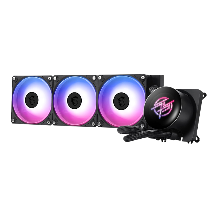 MSI MPG CORELIQUID P13 360 Black– 360mm AIO Liquid CPU Cooler with 2.1” LCD Display