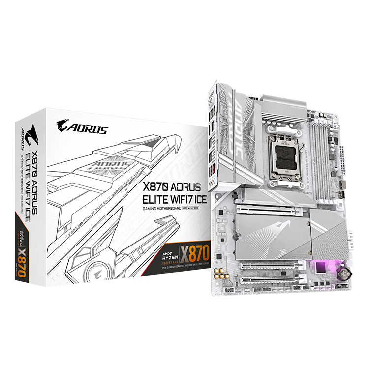 GIGABYTE X870 AORUS ELITE WIFI7 ICE AM5 Motherboard