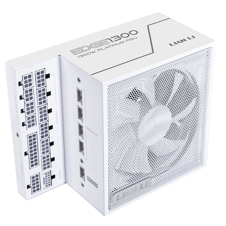 LIAN LI EDGE 1300W 80 Plus Platinum Fully Modular White Power Supply